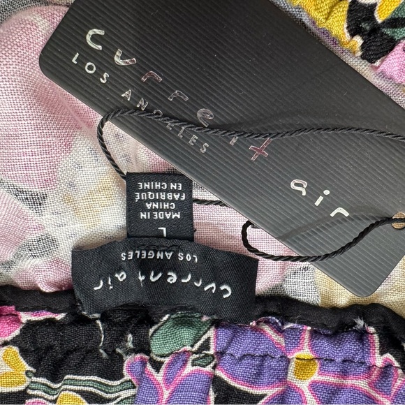 Current Air Floral Mini Flounce Skirt Linen Blend L NWT - Picture 5 of 6